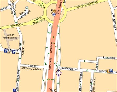 Mapa de localización de las oficinas de Madrid